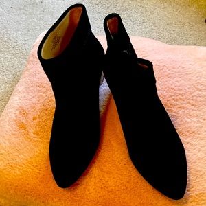 Lucky brand black suede boots